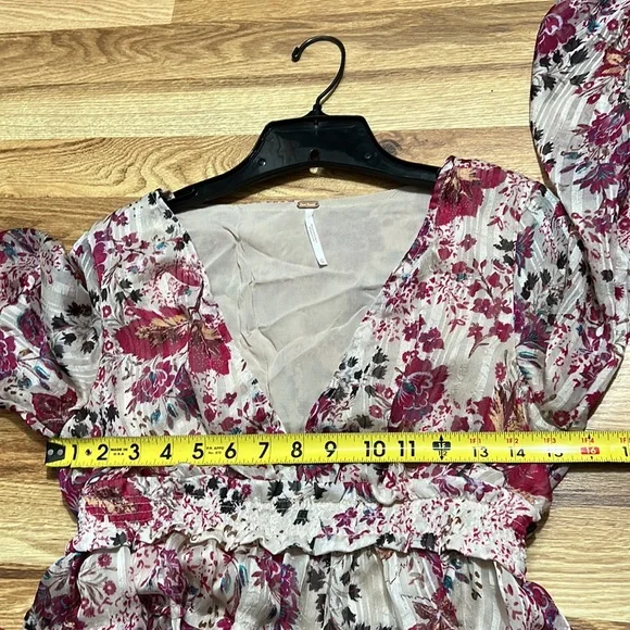 Free People Closer To The Heart Tiered Floral Dress Size XS - Picture 9 of 16
